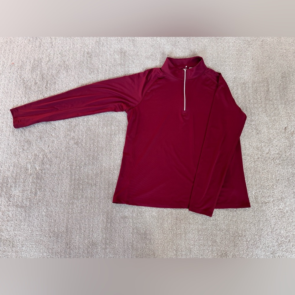 Lady Hagen Golf Burgundy Quarter-Zip Pullover